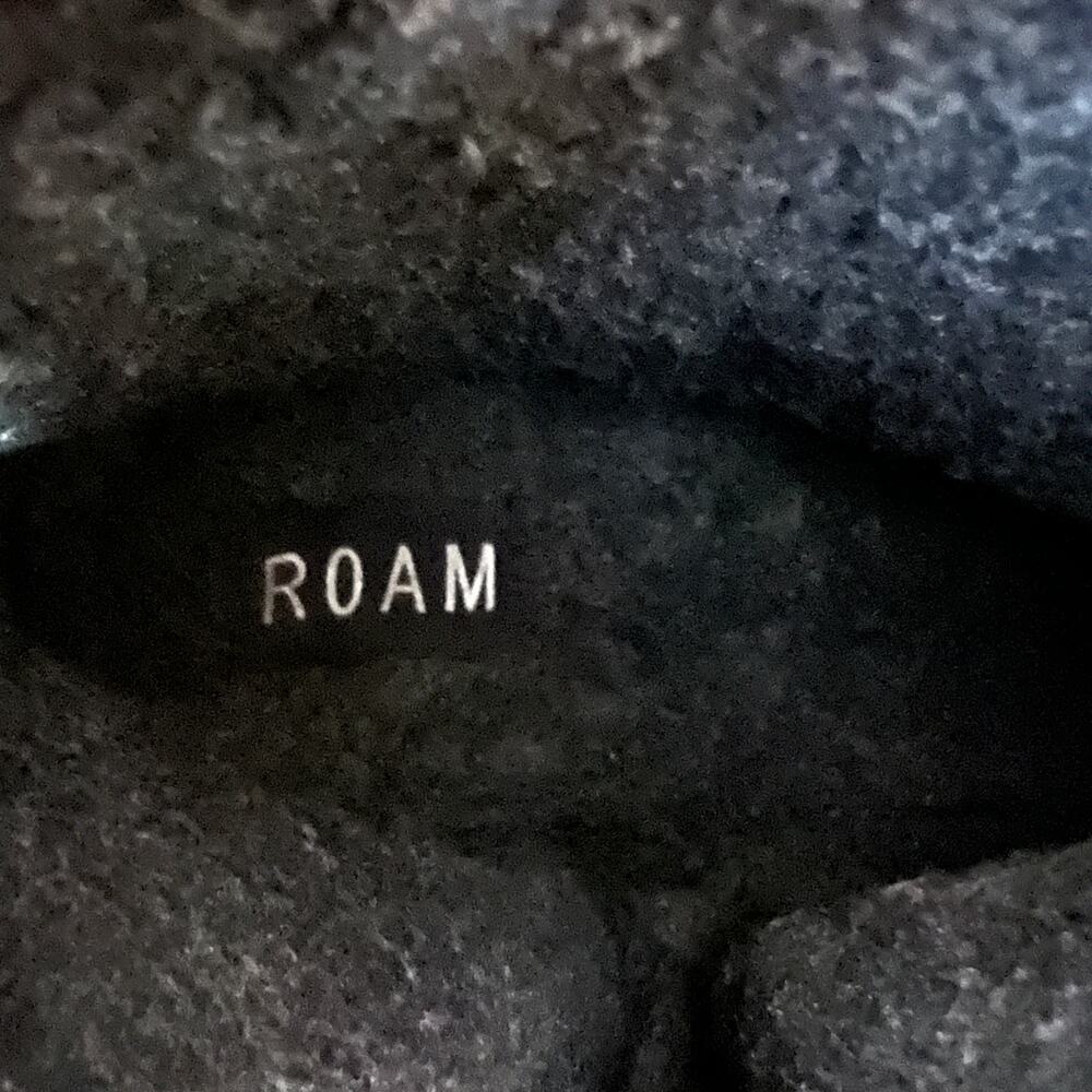 Roam Mini Boosh Faux Shearling Black Boots Size 39 - Picture 8 of 13